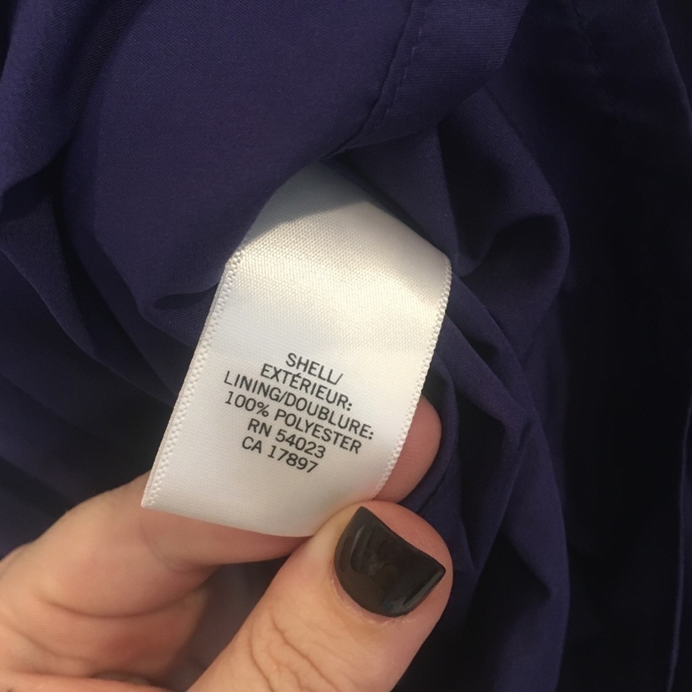 Banana Republic Factory purple w/black skirt size0 - Picture 6 of 6